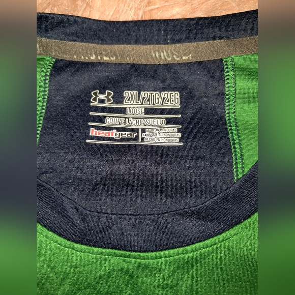 Under Armour Green Notre Dame T-Shirt - Picture 3 of 7